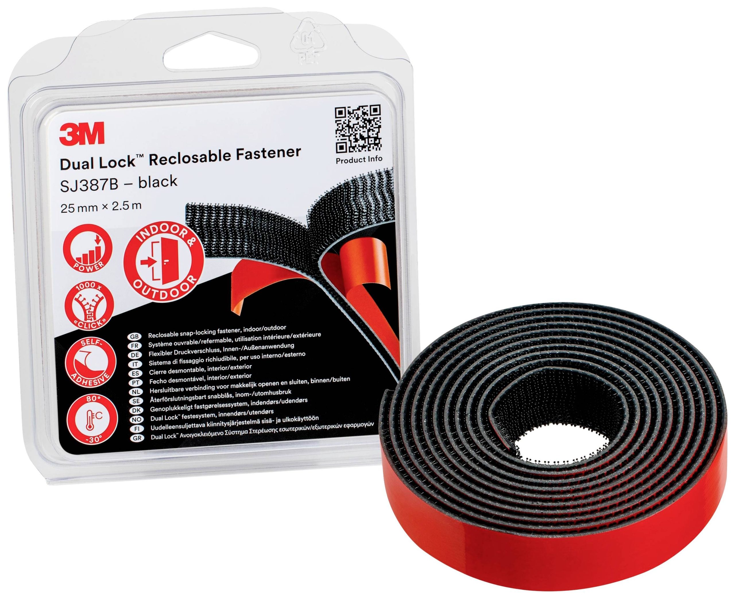 Taśma rzepowa 3M Dual Lock SJ3870/IPS, (D x S) 2.5 m x 25 mm, 1 szt. - obrazek 1