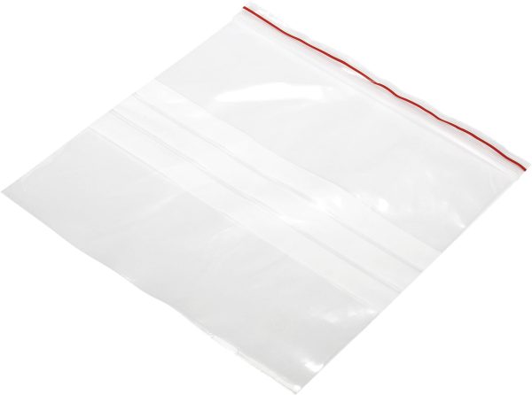 Woreczek strunowy z paskiem opisowym, 200 x 200 mm