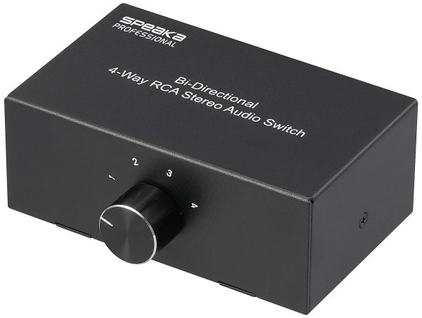 Przełącznik audio- cinch SpeaKa Professional SP-12540456 1 szt.
