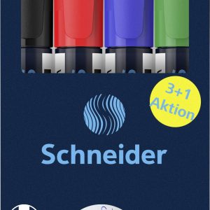 Schneider Schreibgeräte Whiteboard-Marker Maxx 293 4er Set sortiert, 3+1 Aktion 129384 Marker do białej tablicy 4 szt.