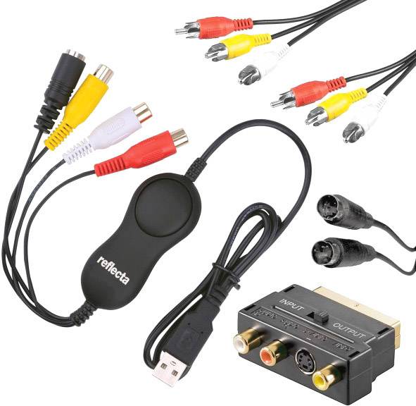 Video grabber Reflecta Video Capture Set USB zawiera oprogramowanie do edycji video