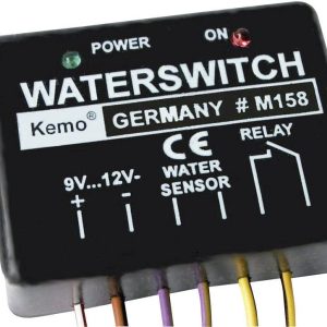 Czujki zalania wodą Kemo M158 Rodzaj produktu: element 9 – 12 V/DC Czujki zalania wodą Kemo M158 Rodzaj produktu: element 9 – 12 V/DC