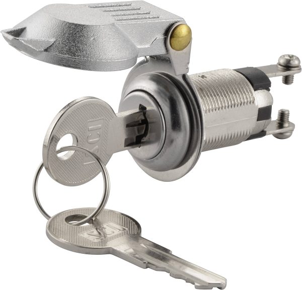 TRU COMPONENTS 1587792 TC-K3-16A2-06 Przełącznik kluczykowy 12 V/DC, 24 V/DC 10 A 1 x wył/wł 1 x 90 ° 1 szt.