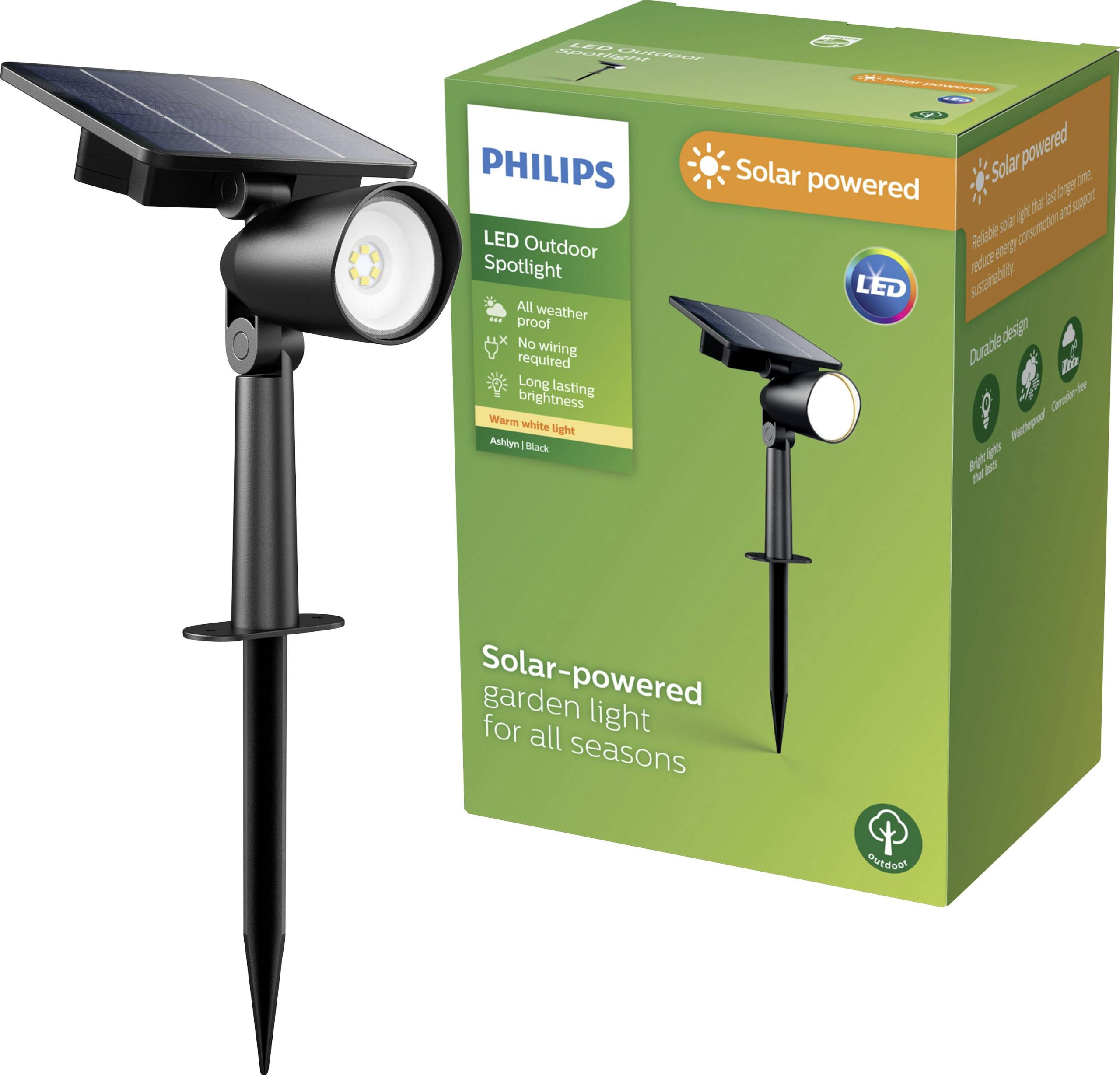 Lampa solarna Philips LED Ashlyn 929004632501 1.4 W 150 lm IP44 - obrazek 1