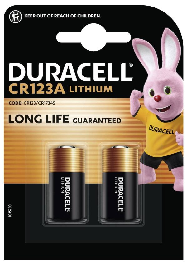 Bateria do aparatu CR-123A Duracell CR123 1400 mAh 3 V 2 szt.