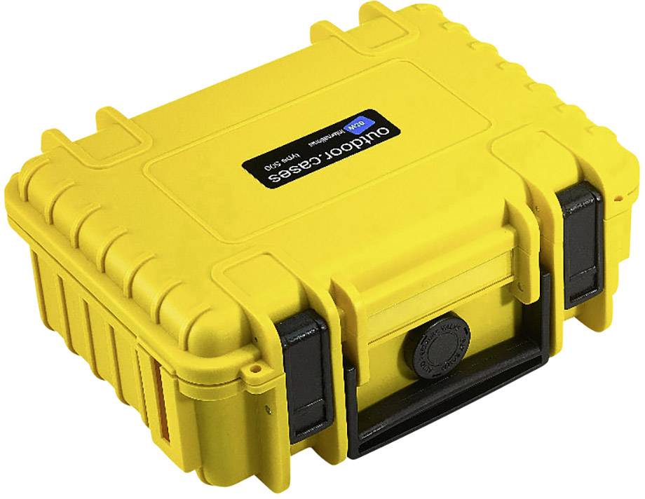 B & W International Walizka outdoorowa outdoor.cases Typ 500 2.3 l (S x W x G) 230 x 180 x 90 mm żółty 500/Y/SI - obrazek 1
