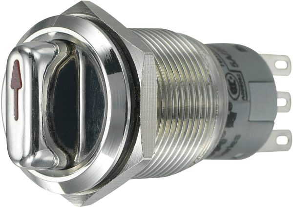 Przełącznik obrotowy wandaloodporny TRU COMPONENTS 701810, 250 V/AC, 5 A, Pozycje przełączenia 2, 1 x 90 °, IP65, 1 szt.