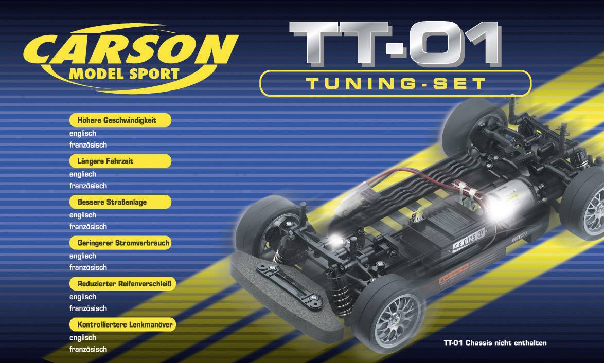 Carson Modellsport 908123 Część zapasowa Zestaw tuningowy E, TT-01 - obrazek 1