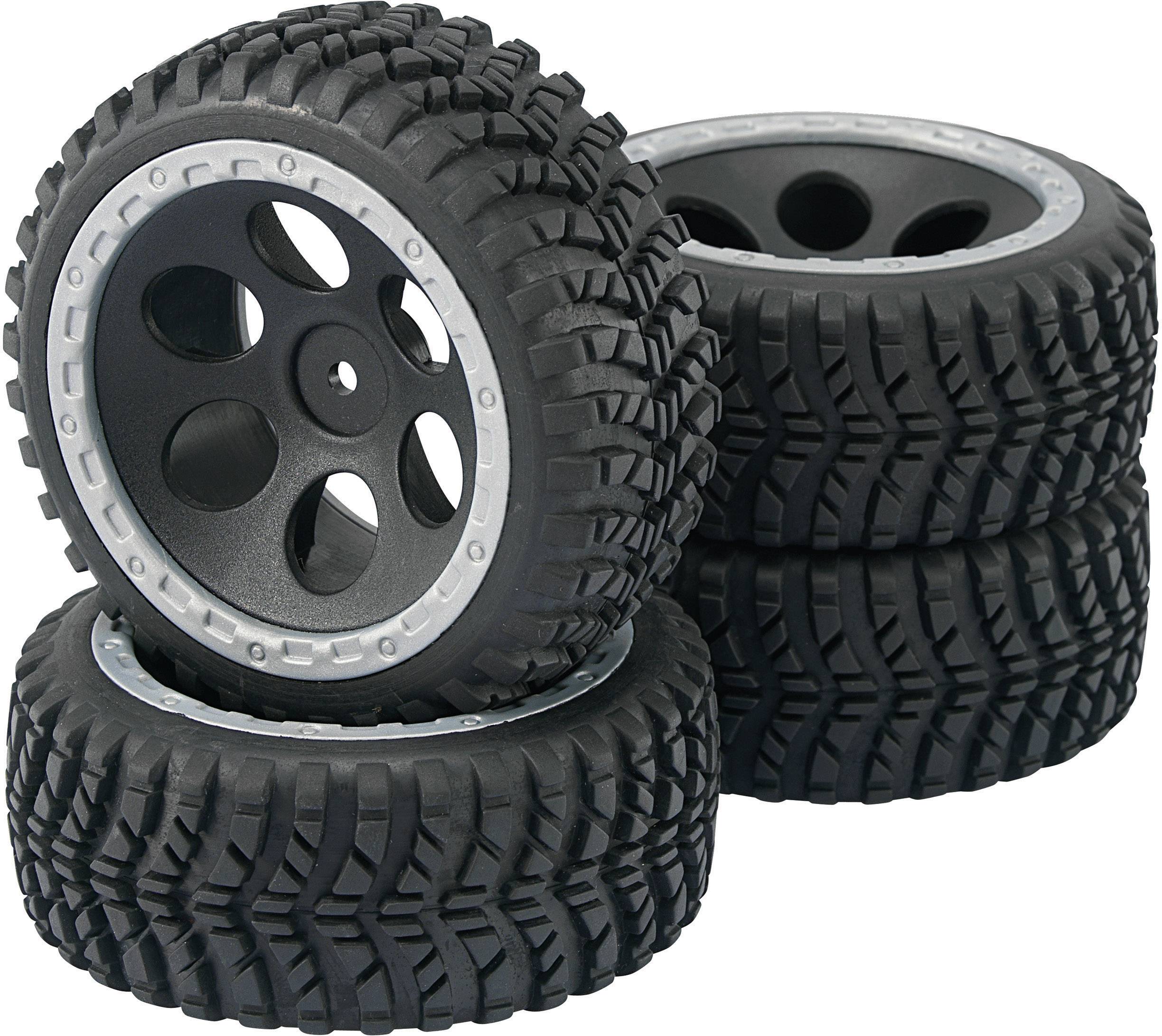 Koło kompletne Reely RE-6549732 1:10 Buggy czarny 2 szt. - obrazek 1