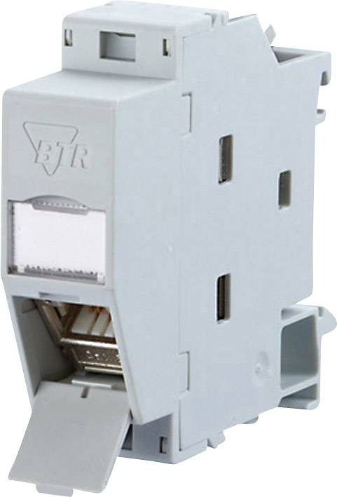 Adapter BTR RAL 7035, RJ45, kat. 6a - obrazek 1