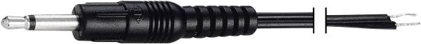 Kabel przyłączeniowy jack złącze męskie jack 2,5 mm – z wolnym końcem mono VOLTCRAFT VC-10906530 1 szt.