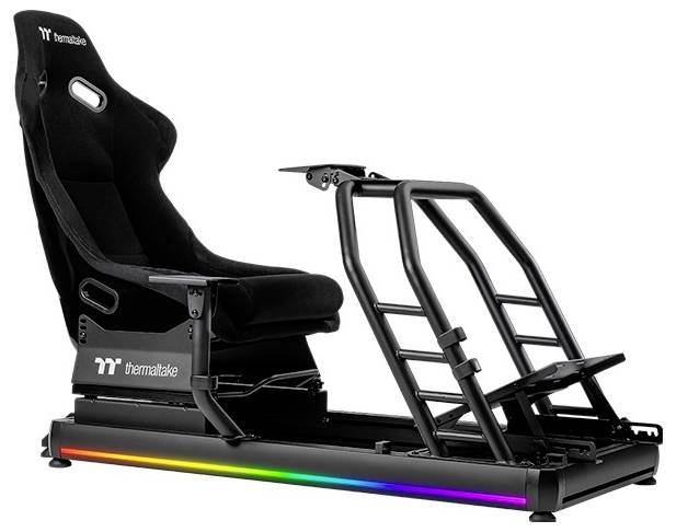 Thermaltake GR500 Racing Simulator Cockpit Fotel wyścigowy czarny - obrazek 1