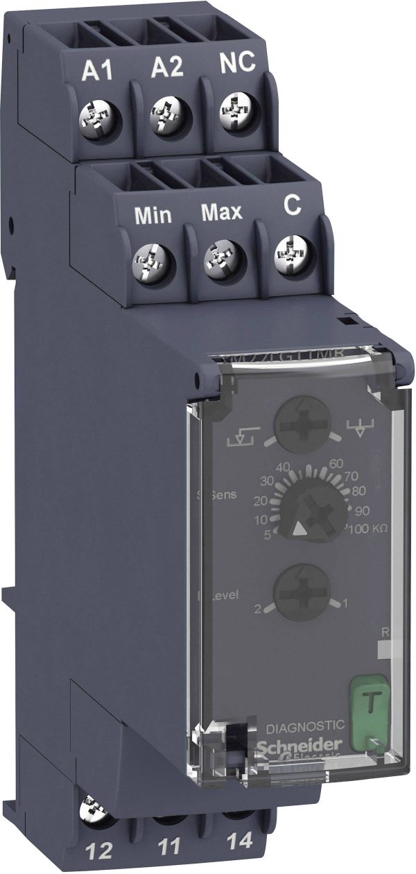 Schneider Electric Przekaźnik monitorujący 1 zestyk przełączny 1 szt. RM22LG11MR monitorowanie poziomu cieczy (ciecze pr