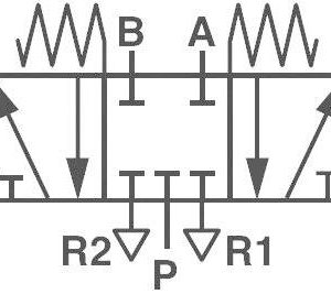 Zawór elektropneumatyczny Norgren V50A611A-A213A In-Line 5/3-drożny APB G1/8 Zawór elektropneumatyczny Norgren V50A611A-A213A In-Line 5/3-drożny APB G1/8