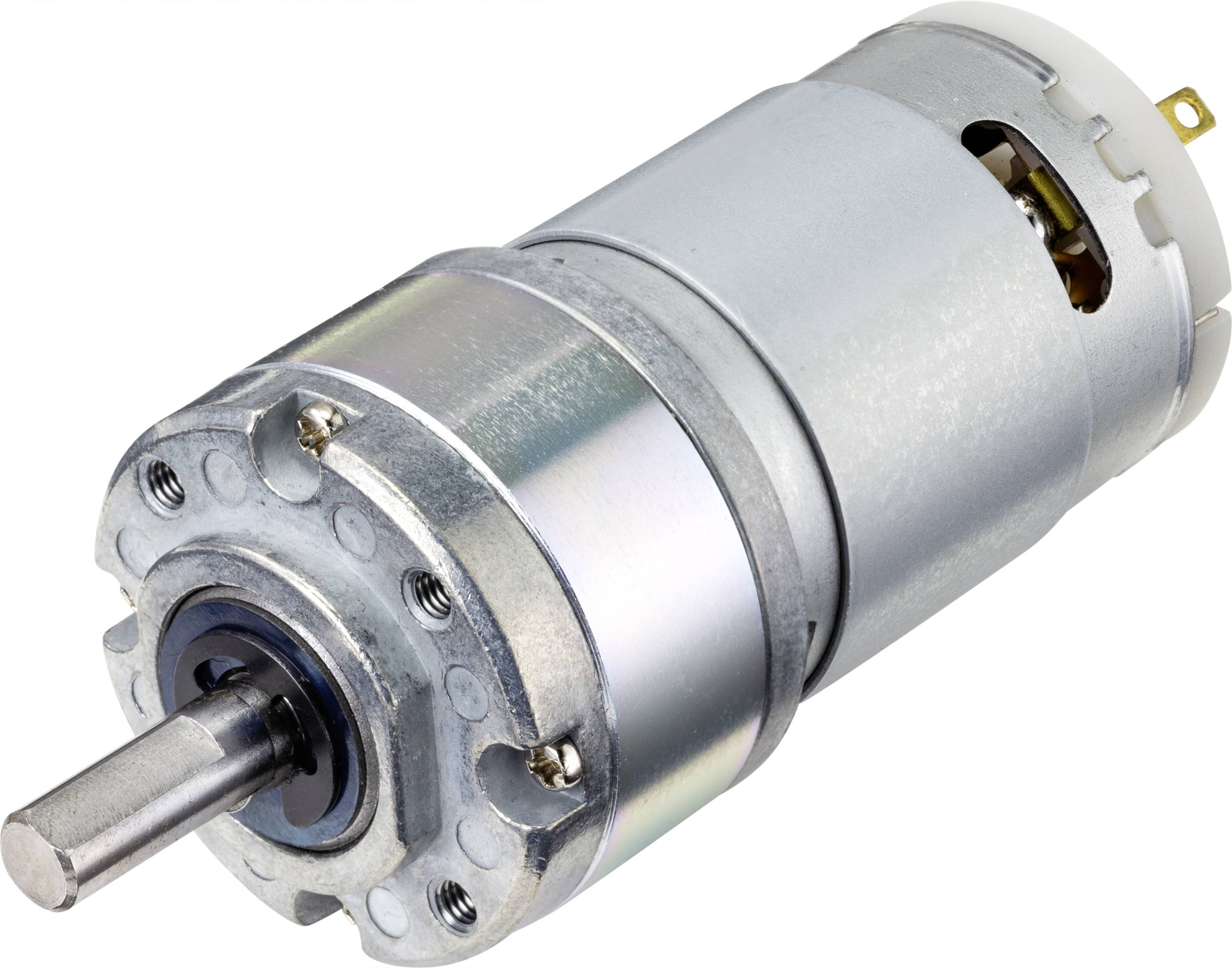TRU COMPONENTS Motoreduktor DC 24 V 250 mA 0.02941995 Nm 990 U/min Średnica wału: 6 mm - obrazek 1