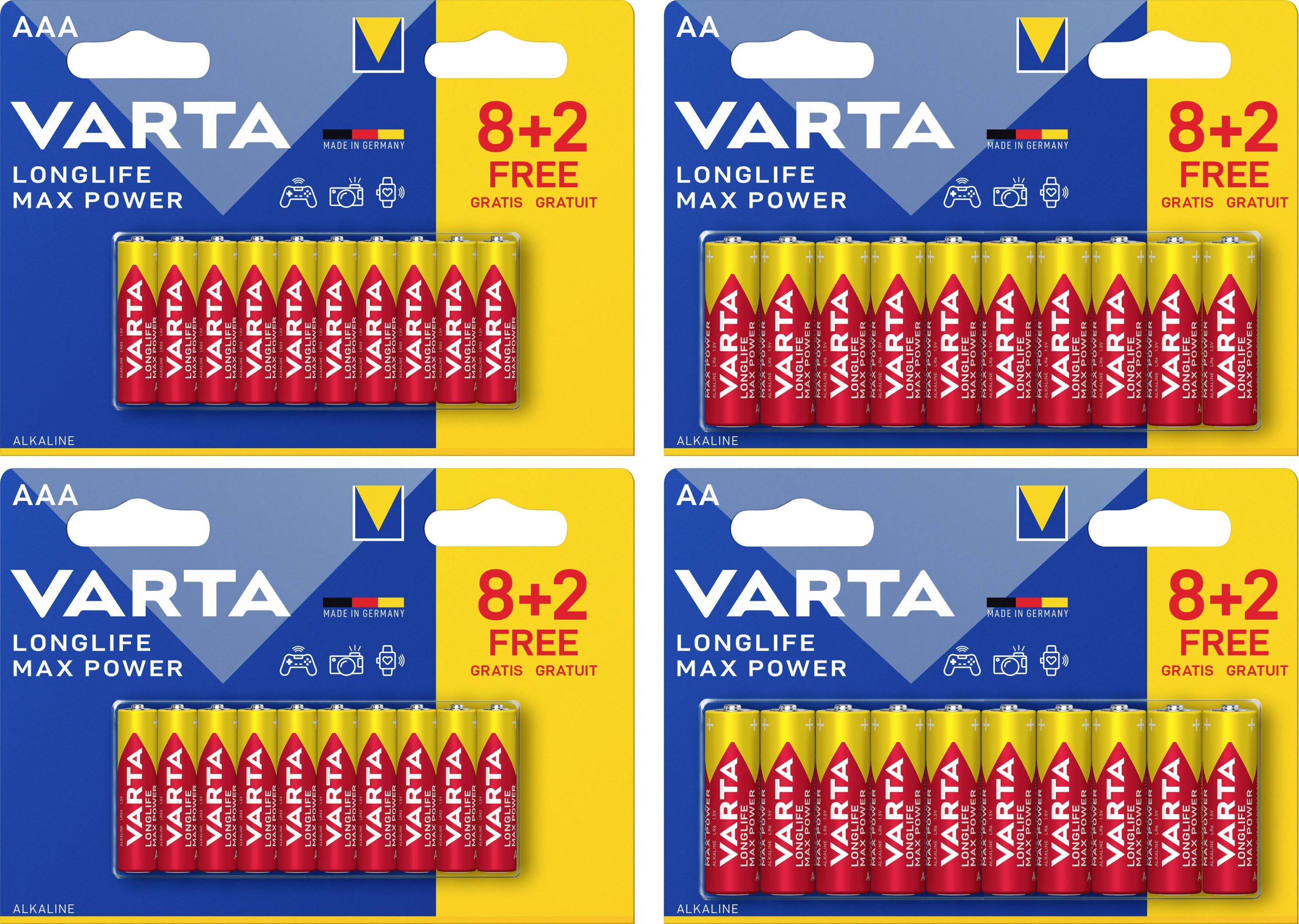 Zestaw baterii AA, AAA Varta, 1 zest. - obrazek 1