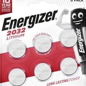 Ogniwo guzikowe CR 2032 Energizer CR2032 3 V 6 szt. 240 mAh litowe Ogniwo guzikowe CR 2032 Energizer CR2032 3 V 6 szt. 240 mAh litowe