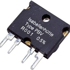 Rezystor pomiarowy Isabellenhutte PBV 0,01, 0,01 Ohm, 10 W, 0,5 % Rezystor pomiarowy Isabellenhutte PBV 0,01, 0,01 Ohm, 10 W, 0,5 %
