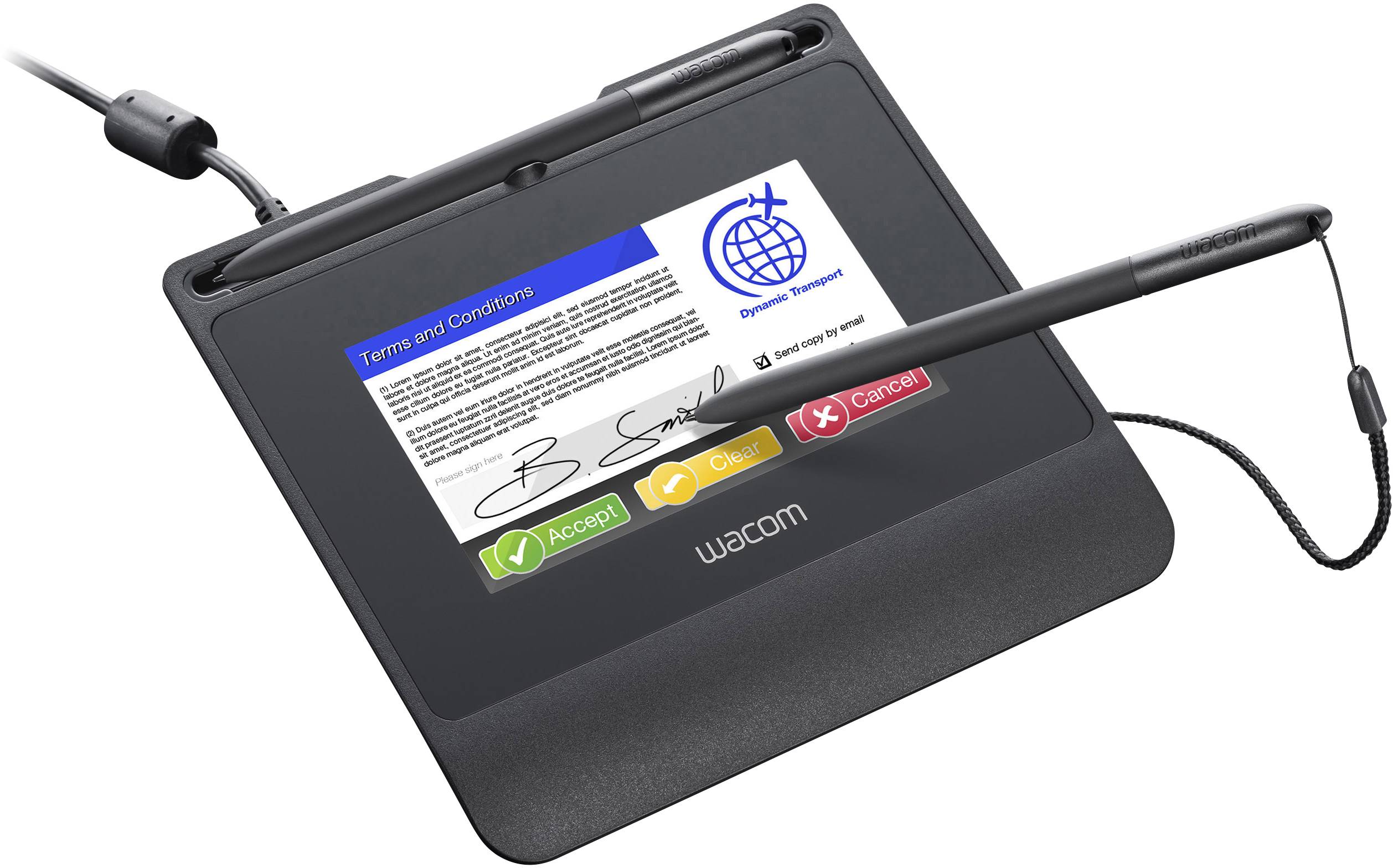 Tablet do podpisu Wacom Signature Set STU-540 & sign pro PDF USB czarny - obrazek 1