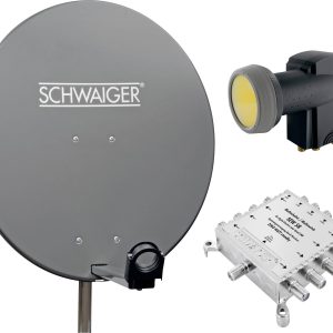 Schwaiger SPI9961SET5 Antena satelitarna bez odbiornika Ilość uczestników: 8 80 cm Schwaiger SPI9961SET5 Antena satelitarna bez odbiornika Ilość uczestników: 8 80 cm