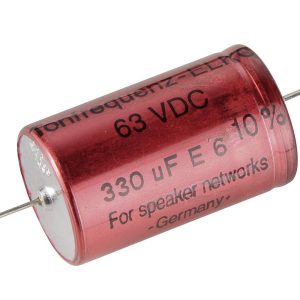 Kondensator elektrolityczny częstotliwości, 330 uF, 63 V/DC, +5% Kondensator elektrolityczny częstotliwości, 330 uF, 63 V/DC, +5%