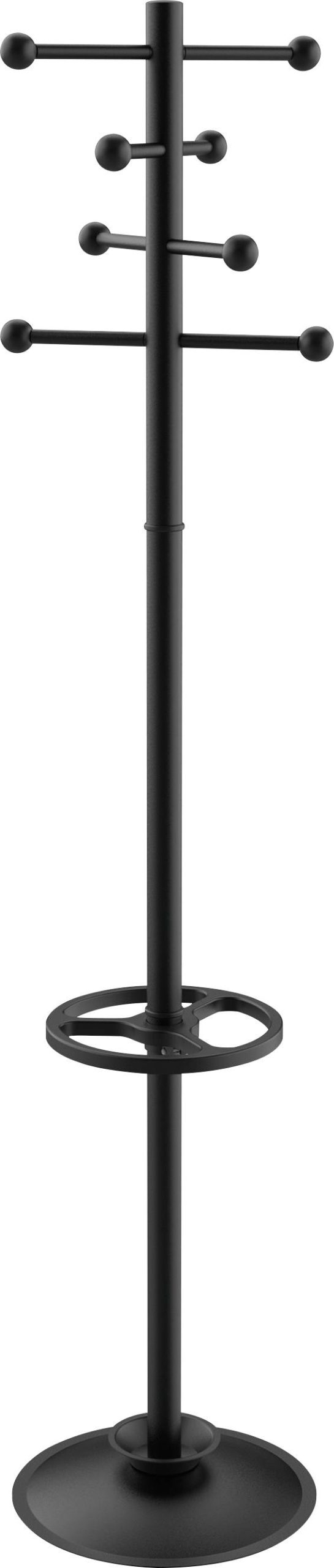 Wieszak do garderoby Maul MAULsaphir 9401090 Ilość haków: 8 (Ø x W) 36 mm x 171 mm czarny (ral 9004, matowy) - obrazek 1