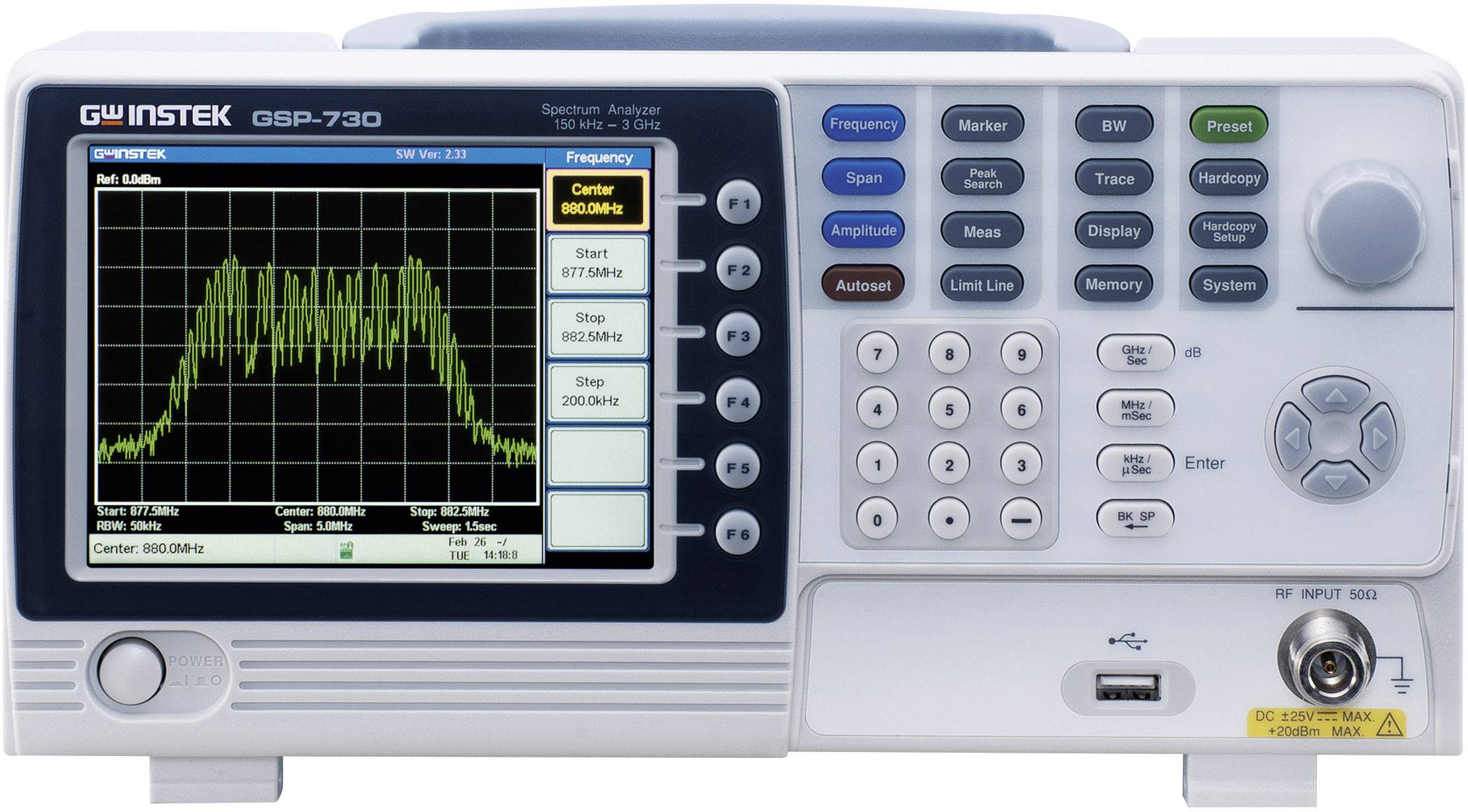Analizator widma GW Instek GSP-730 - obrazek 1