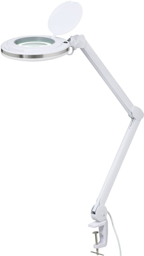 TOOLCRAFT TO-7173471 Lupa powiększająca LED 60 SMD LED 8D 3X Współczynnik powiększenia=3 x 12.7 cm Klasa efektywności en