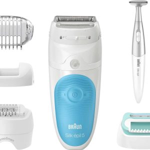 Braun Silk-epil 5-810 SensoSmart Depilator biały, niebieski Braun Silk-epil 5-810 SensoSmart Depilator biały, niebieski