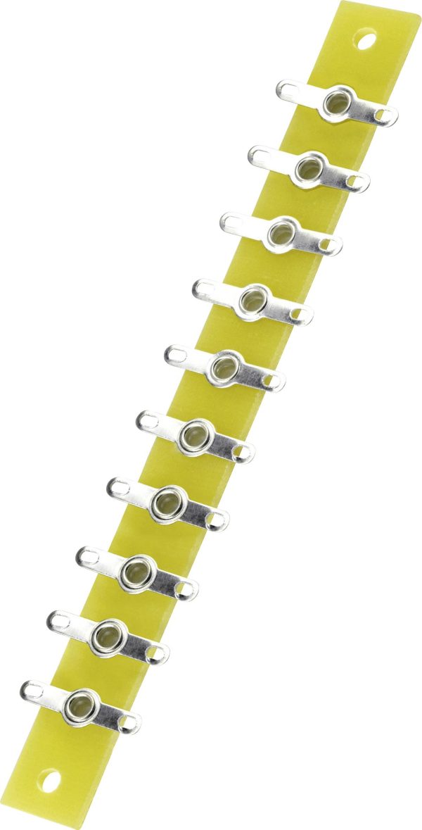 TRU COMPONENTS Listwa złączy do lutowania jednorzędowo Ilość pinów 10 epoksyd (D x S x W) 120 x 12 x 1.6 mm 1 szt.