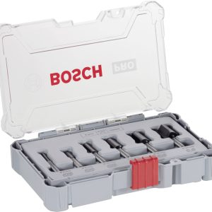 Zestaw frezów do rowków, chwyt 6 mm, 6 sztuk Bosch Professional NEW-22331 Zestaw frezów do rowków, chwyt 6 mm, 6 sztuk Bosch Professional NEW-22331