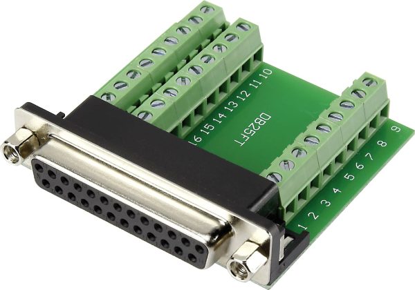 Złącze D-SUB 90 °, gniazdo, ilość biegunów: 25, śrubowe DSUB25F-27TB-3 1 szt.