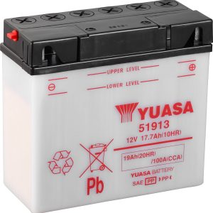 Yuasa 51913 Akumulator motocyklowy 12 V 19 Ah Połączenie biegunów: Zacisk śrubowy typu 10 Yuasa 51913 Akumulator motocyklowy 12 V 19 Ah Połączenie biegunów: Zacisk śrubowy typu 10