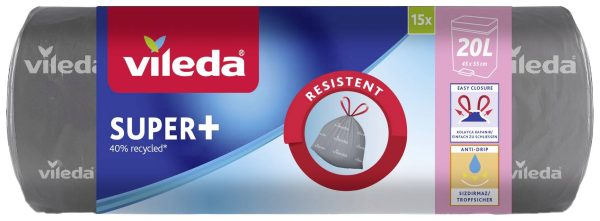 Vileda SUPER+ 20L 171963 Worek na śmieci 20 l 15 szt.