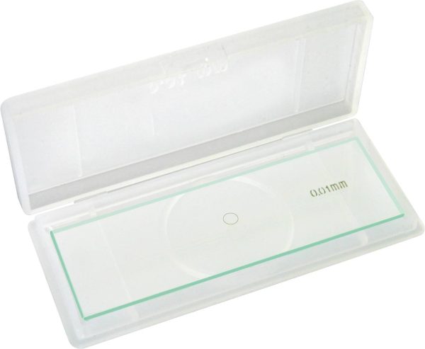 Bresser Optik 1/100 mm Skala 5916710 Szkiełka do próbek do mikroskopu Pasuje do marki (mikroskopu) Bresser Optik