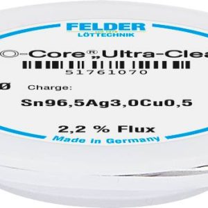 Cyna lutownicza Felder ISO-Core „Ultra Clear” SAC305 szpula Sn96,5Ag3Cu0,5 1 mm Cyna lutownicza Felder ISO-Core „Ultra Clear” SAC305 szpula Sn96,5Ag3Cu0,5 1 mm