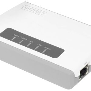 Sieciowy serwer wydruku Digitus DN-13024 USB-A, LAN (10/100 MBit/s), WLAN Sieciowy serwer wydruku Digitus DN-13024 USB-A, LAN (10/100 MBit/s), WLAN