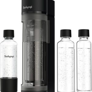 Sodapop Soda Logan czarny Zawiera 2 szklanki, Zawiera 1 butelkę PET Sodapop Soda Logan czarny Zawiera 2 szklanki, Zawiera 1 butelkę PET