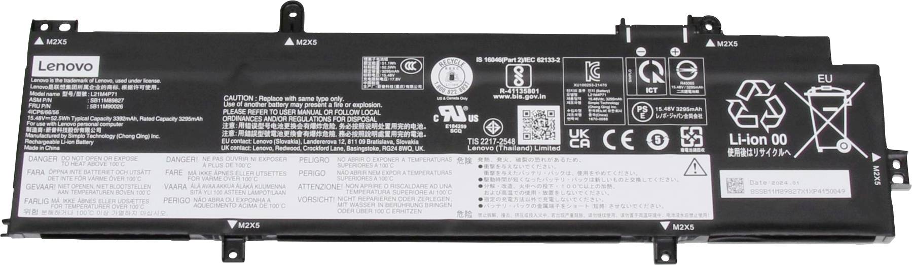 Lenovo Akumulator do laptopa Akku 5B10W51866 15.48 V 3390 mAh Lenovo - obrazek 1