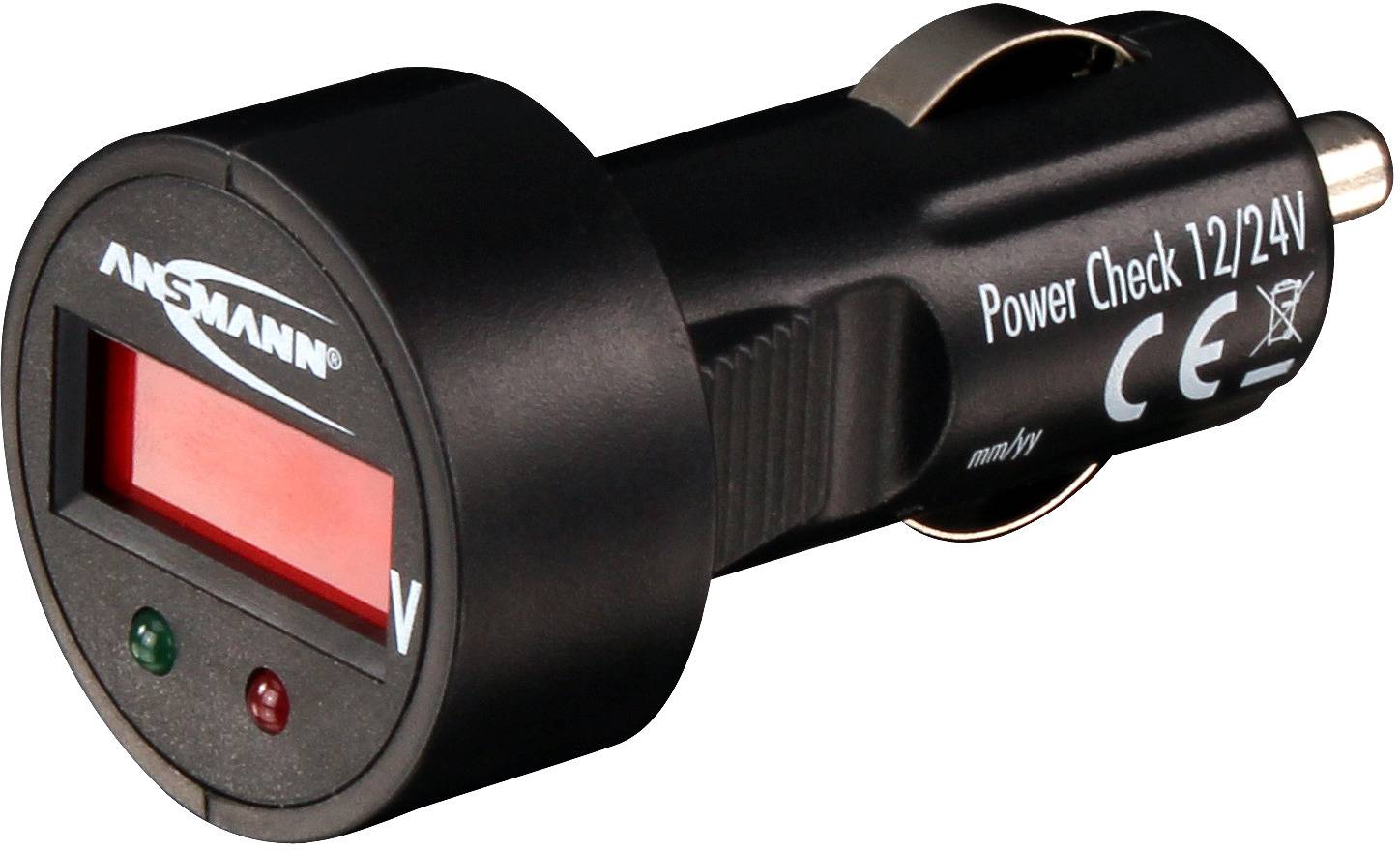 Woltomierz samochodowy Ansmann 1900-0019, 24 V, 12 V - obrazek 1