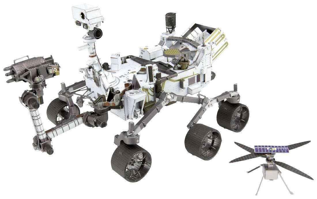 Zestaw konstrukcyjny Metal Earth Mars Rover Perseverance & Ingenuity Helicopter - obrazek 1