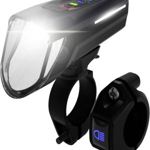 FISCHER FAHRRAD Lampa rowerowa przednia LED bateryjne czarny FISCHER FAHRRAD Lampa rowerowa przednia LED bateryjne czarny