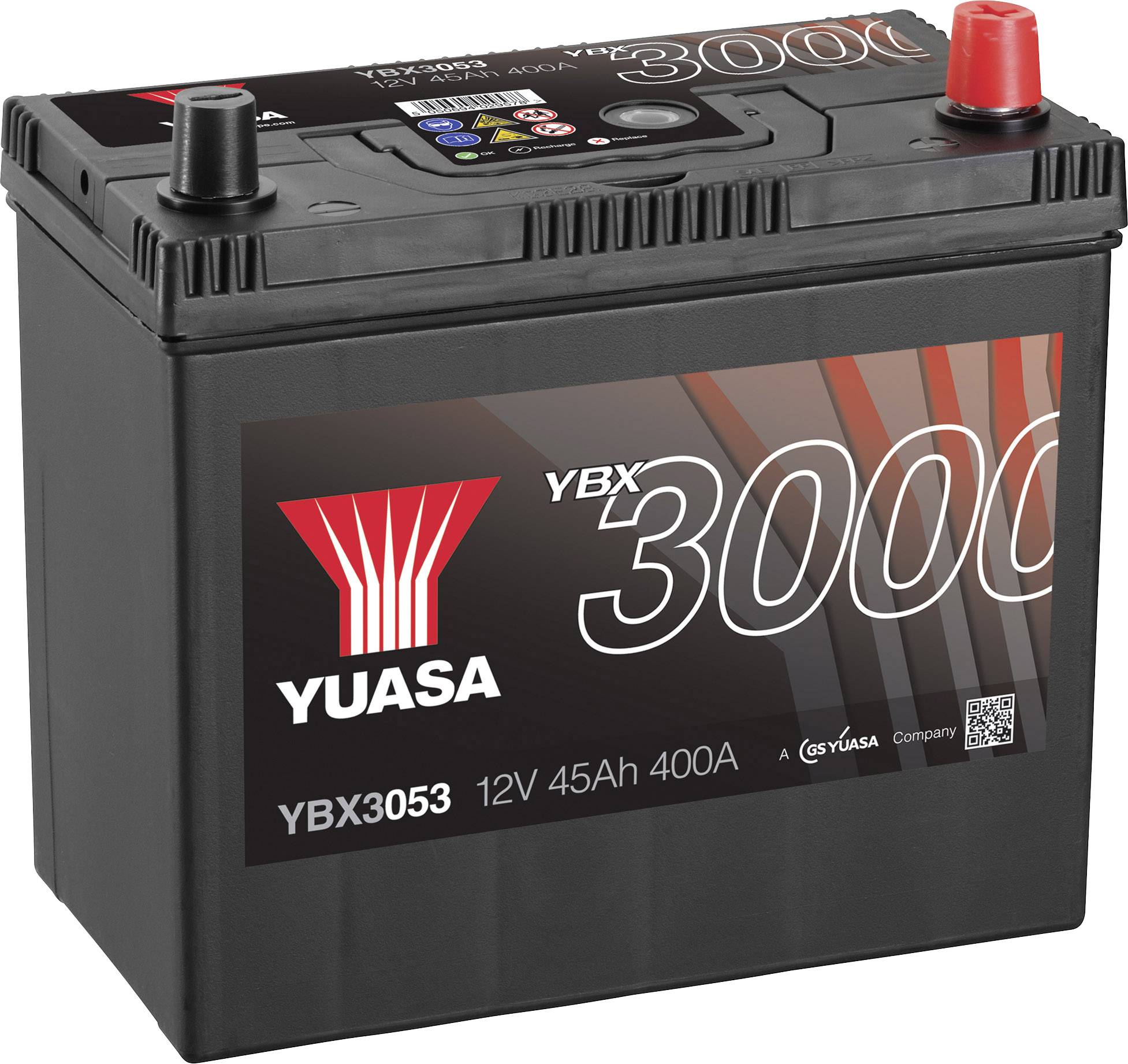Yuasa SMF YBX3053 Akumulator samochodowy 45 Ah Połączenie biegunów: T1/T3 - obrazek 1