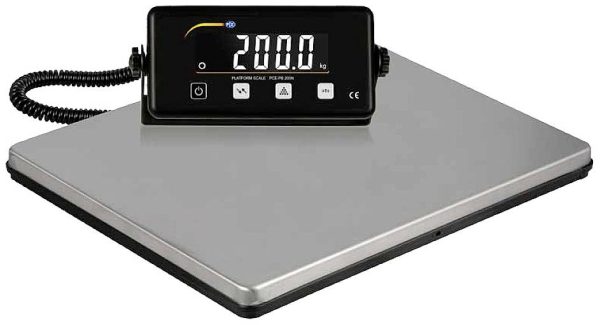 PCE Instruments Waga platformowa PCE-PB 200N Zakres pomiaru maks. 200 kg Podziałka 100 g bateryjne, z sieci elektrycznej