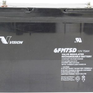 Akumulator ołowiowy 12 V 75 Ah Vision Akkus 6FM75DX AGM (S x W x G) 258 x 215 x 166 mm połączenie śrubowe M6 bezobsługow Akumulator ołowiowy 12 V 75 Ah Vision Akkus 6FM75DX AGM (S x W x G) 258 x 215 x 166 mm połączenie śrubowe M6 bezobsługow