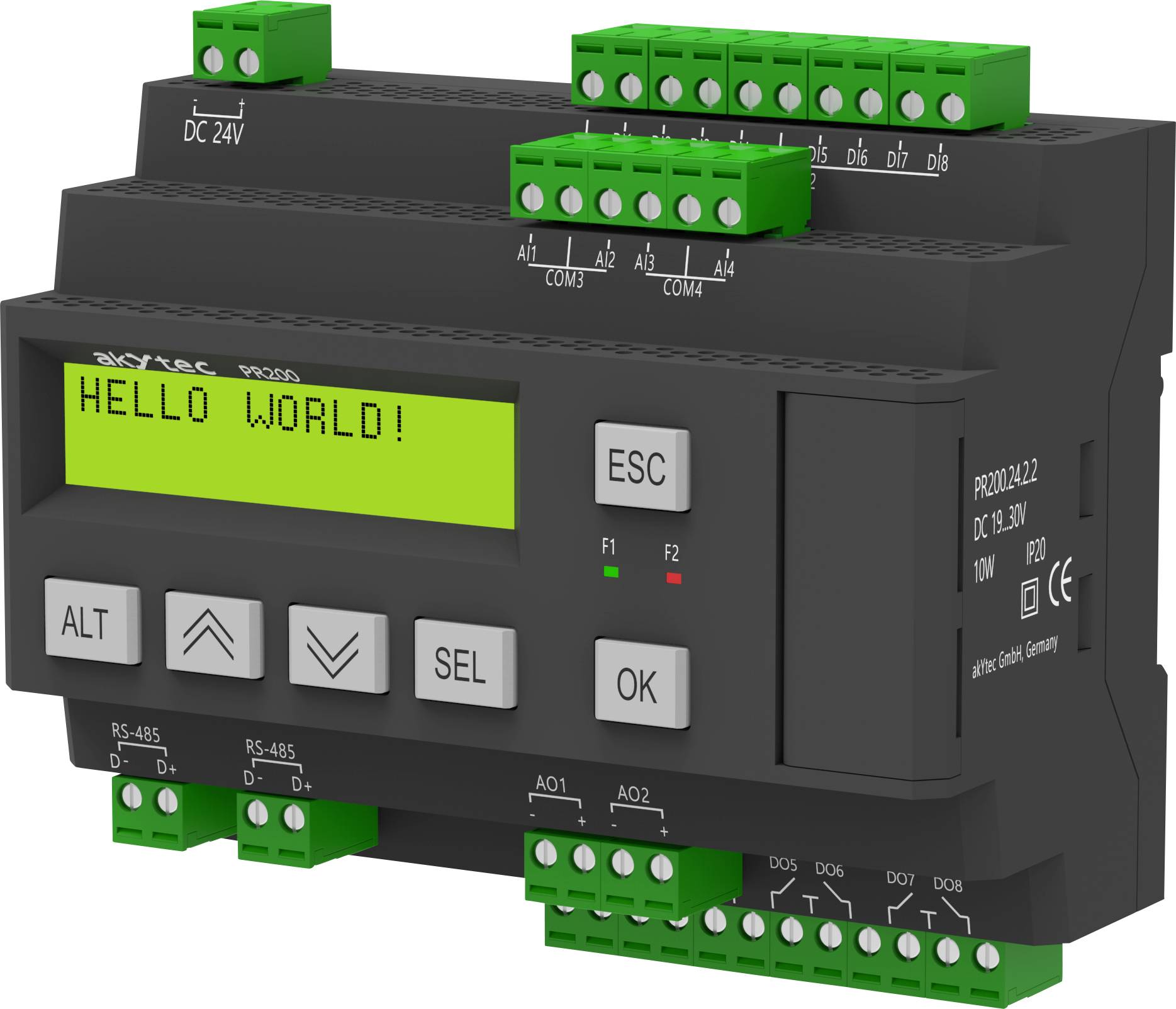 Kontroler PLC akYtec PR200-24.1.1 37C059 24 V/DC - obrazek 1