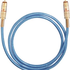Kabel cyfrowy RCA, Oehlbach NF113, wtyk RCA / wtyk RCA, 75 Ohm, niebieski, 0,5 m Kabel cyfrowy RCA, Oehlbach NF113, wtyk RCA / wtyk RCA, 75 Ohm, niebieski, 0,5 m