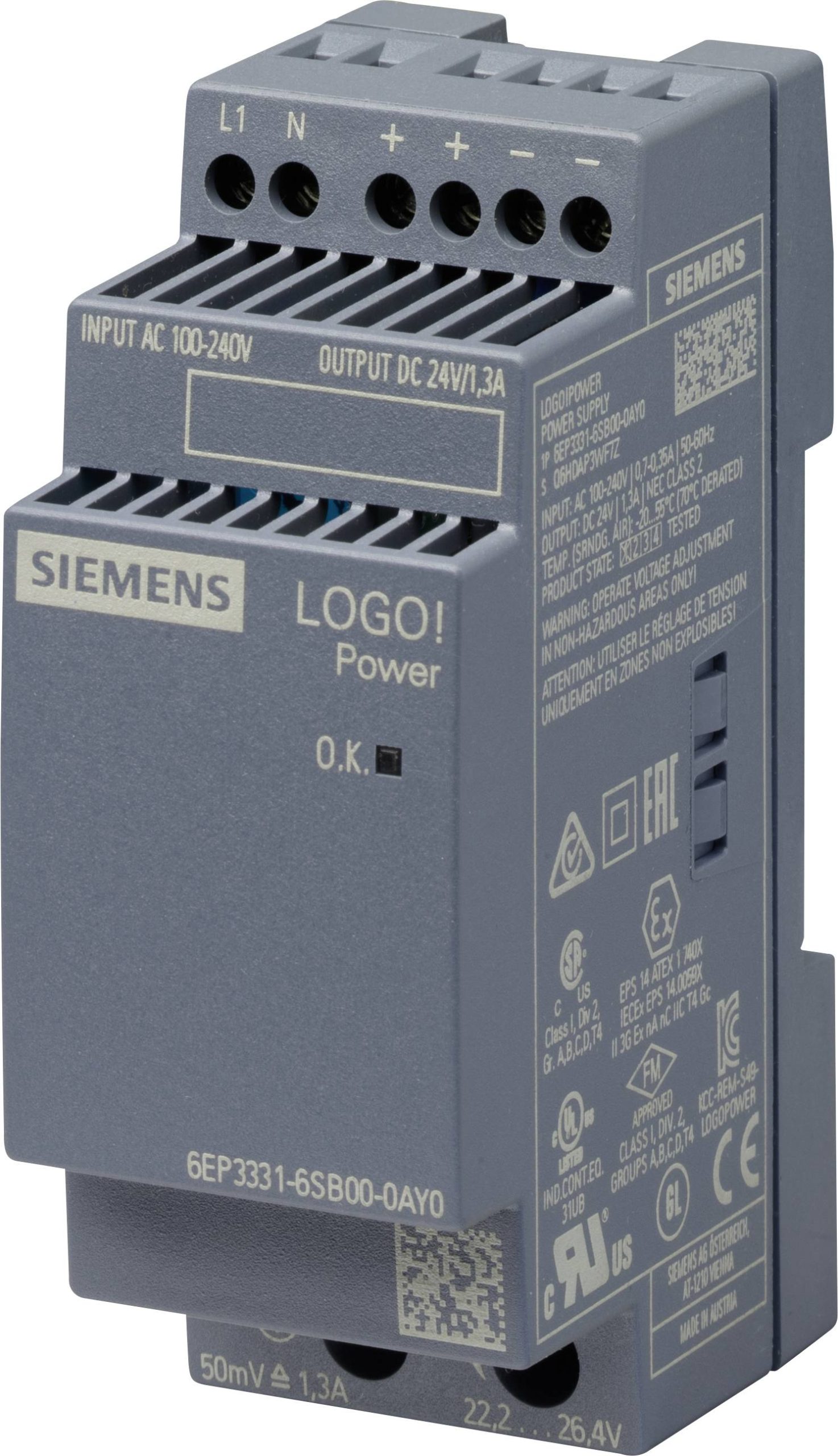Siemens 6EP3331-6SB00-0AY0 6EP33316SB000AY0 Zasilacz PLC 24 V - obrazek 1