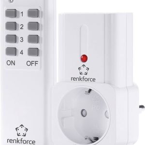 Zestaw gniazda bezprzewodowego Renkforce 1208455, przejściówka, Zasięg maksymalny 30 m Zestaw gniazda bezprzewodowego Renkforce 1208455, przejściówka, Zasięg maksymalny 30 m