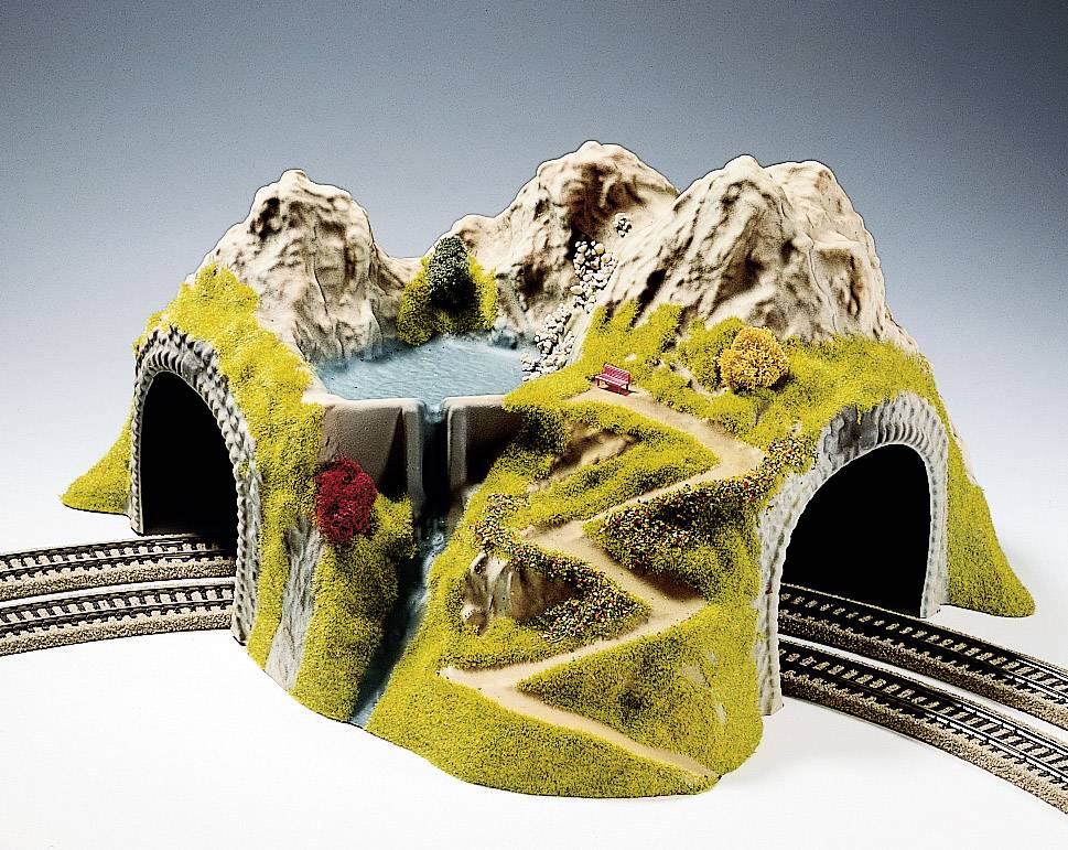 Tunel dwutorowy łukowy, NOCH 5180, 430 x 410 x 230 mm, skala H0 - obrazek 1